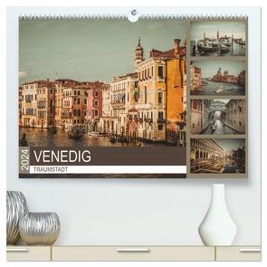 Traumstadt Venedig (hochwertiger Premium Wandkalender 2024 DIN A2 quer), Kunstdruck in Hochglanz von Meutzner,  Dirk