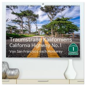 Traumstraße Kaliforniens – California Highway No.1 (hochwertiger Premium Wandkalender 2024 DIN A2 quer), Kunstdruck in Hochglanz von Marufke,  Thomas