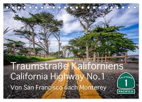 Traumstraße Kaliforniens – California Highway No.1 (Tischkalender 2024 DIN A5 quer), CALVENDO Monatskalender von Marufke,  Thomas