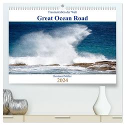 Traumstraßen der Welt – Great Ocean Road (hochwertiger Premium Wandkalender 2024 DIN A2 quer), Kunstdruck in Hochglanz von Müller,  Reinhard