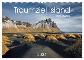 Traumziel Island 2024 (Wandkalender 2024 DIN A2 quer), CALVENDO Monatskalender von Mirau,  Rainer