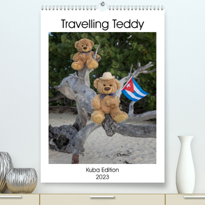 Travelling Teddy Kuba Edition 2023 (Premium, hochwertiger DIN A2 Wandkalender 2023, Kunstdruck in Hochglanz) von Kneidinger C-K-Images,  Christian