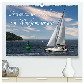 Travemünder Woche vom Windjammer aus (hochwertiger Premium Wandkalender 2024 DIN A2 quer), Kunstdruck in Hochglanz von Kulisch,  Christiane