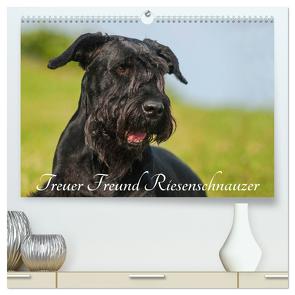 Treuer Freund Riesenschnauzer (hochwertiger Premium Wandkalender 2024 DIN A2 quer), Kunstdruck in Hochglanz von Starick,  Sigrid