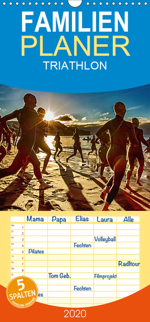 TRIATHLON – Familienplaner hoch (Wandkalender 2020 , 21 cm x 45 cm, hoch) von Kutsche,  Ingo