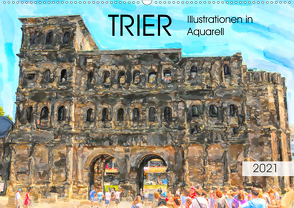 Trier – Illustrationen in Aquarell (Wandkalender 2021 DIN A2 quer) von Frost,  Anja