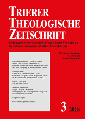 Trierer Theologische Zeitschrift von Theologische Fakultät in Verbindung mit der Katholisch-Theologischen Fakultät der Universität Mainz