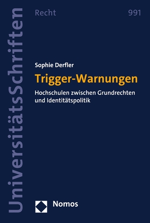 Trigger-Warnungen von Derfler,  Sophie