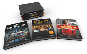 Trio im Schuber – Einfach eine GEILE ZEIT, MEISTERMACHER – Die BMW Schnitzer-Story, The story of a CHAMPION von Büsing,  Gustav, Mahla,  Uwe, Schäffner,  Peter, Upietz,  Tim