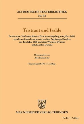 Tristrant und Isalde von Brandstetter,  Alois