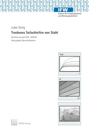 Trockenes Seilschleifen von Stahl von Denkena,  Berend, Tatzig,  Lukas