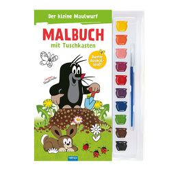 Trötsch Der kleine Maulwurf Malbuch mit Tuschkasten von Trötsch Verlag