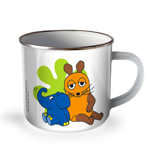 Trötsch Die Maus Emaille Becher Tasse Maus und Elefant von Trötsch Verlag GmbH & Co. KG