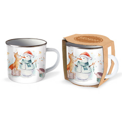 Trötsch Emaille Becher Tasse Winterwald von Trötsch Verlag GmbH & Co. KG