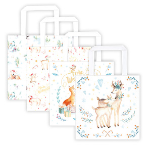 Trötsch Geschenktasche Papiertasche Winterwald Medium 4er Set von Trötsch Verlag GmbH & Co. KG