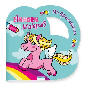 Trötsch Malbuch Stickermalbuch Einhorn Malspaß von Trötsch Verlag