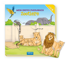 Trötsch Pappenbuch Mein erstes Puzzlebuch Zootiere