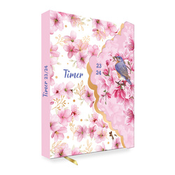 Trötsch Schülerkalender mit Klappe Flower 23/24 von Trötsch Verlag GmbH & Co. KG