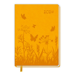 Trötsch Taschenkalender A6 Soft Touch Blumen 2024 von Trötsch Verlag GmbH & Co. KG