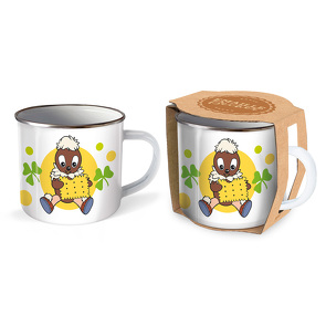 Trötsch Unser Sandmännchen Emaille Becher Tasse Pittiplatsch von Trötsch Verlag