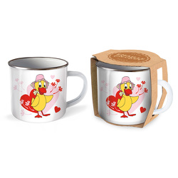 Trötsch Unser Sandmännchen Emaille Becher Tasse Schnatterinchen von Trötsch Verlag