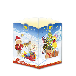 Trötsch Unser Sandmännchen Postkarte zum Aufstellen Windlicht-Adventskalender Sandmann von Trötsch Verlag GmbH & Co. KG