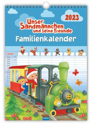 Trötsch Unser Sandmännchen XL-Familienplaner Familienkalender Unser Sandmännchen und seine Freunde 2023 von Trötsch Verlag GmbH & Co. KG