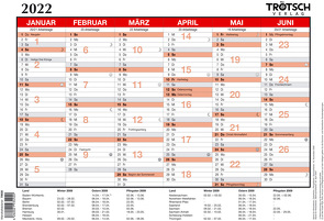 Trötsch Wandtafelplaner 2022