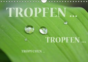 Tropfen … Tropfen … Tröpfchen … (Wandkalender immerwährend DIN A4 quer) von GUGIGEI,  k.A.