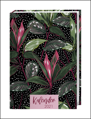 Tropical Leaves Kalenderbuch A5 Kalender 2021 von Heye