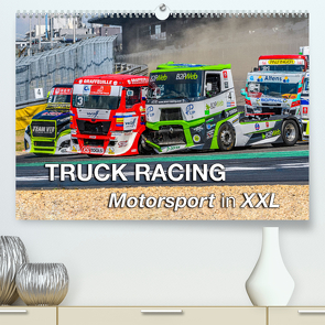 TRUCK RACING – Motorsport in XXL (hochwertiger Premium Wandkalender 2024 DIN A2 quer), Kunstdruck in Hochglanz von Wilczek & Michael Schweinle,  Dieter