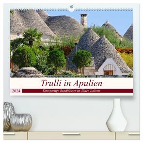 Trulli in Apulien – Einzigartige Rundhäuser im Süden Italiens (hochwertiger Premium Wandkalender 2024 DIN A2 quer), Kunstdruck in Hochglanz von LianeM,  LianeM