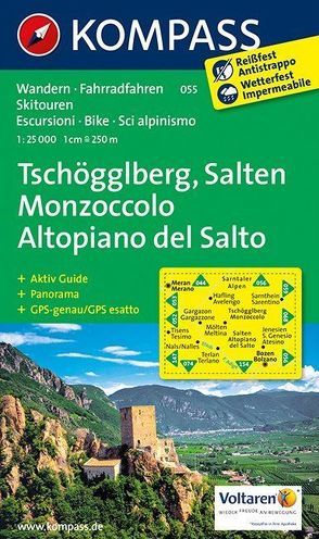 KOMPASS Wanderkarte Tschögglberg – Salten /Monzoccolo – Altopiano del Salto von KOMPASS-Karten GmbH