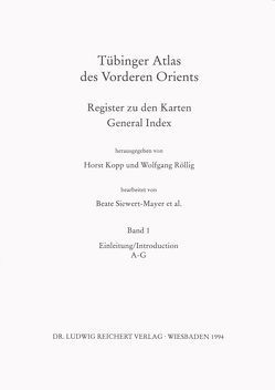 Tübinger Atlas des Vorderen Orients von Kopp,  Horst, Röllig,  Wolfgang