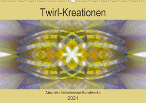 Twirl-Kreationen – Abstrakte farbintensive Kunstwerke (Wandkalender 2021 DIN A2 quer) von Di Chito,  Ursula