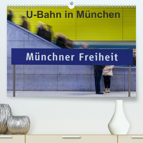 U-Bahn in München (Premium, hochwertiger DIN A2 Wandkalender 2021, Kunstdruck in Hochglanz) von Faltin,  Klaus