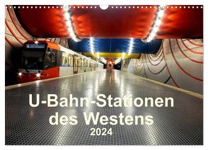 U-Bahn-Stationen des Westens (Wandkalender 2024 DIN A3 quer), CALVENDO Monatskalender von Brix,  Karsten