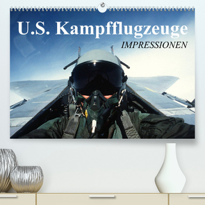 U.S. Kampfflugzeuge. Impressionen (Premium, hochwertiger DIN A2 Wandkalender 2023, Kunstdruck in Hochglanz) von Stanzer,  Elisabeth