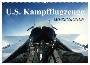 U.S. Kampfflugzeuge. Impressionen (Wandkalender 2024 DIN A2 quer), CALVENDO Monatskalender von Stanzer,  Elisabeth