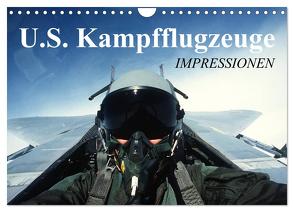 U.S. Kampfflugzeuge. Impressionen (Wandkalender 2024 DIN A4 quer), CALVENDO Monatskalender von Stanzer,  Elisabeth