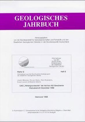 UAG „Hintergrundwerte“ der Ad-hoc-AG Geochemie. Statusbericht Dezember 1996 von Hindel,  Roland, Mederer,  Joseph, Rosenberg,  Fred