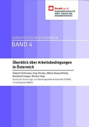 Überblick über Arbeitsbedingungen in Österreich von Bauernfeind,  Alfons, Eichmann,  Hubert, Flecker,  Jörg, Saupe,  Bernhard, Vogt,  Marion