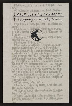 Übergänge: Denkfiguren von Kleinschmidt,  Erich