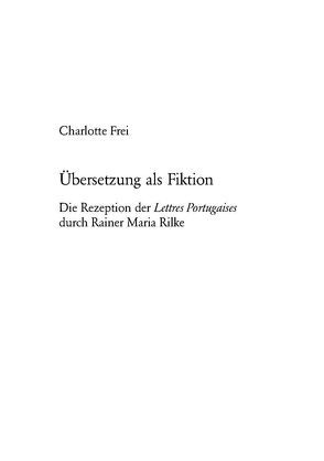 Übersetzung als Fiktion von Frei,  Charlotte