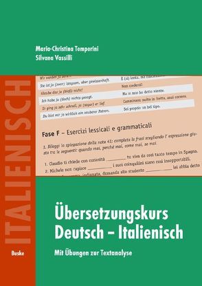 Übersetzungskurs Deutsch-Italienisch von Temperini,  Maria C, Vassilli,  Silvana