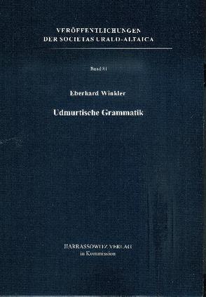 Udmurtische Grammatik von Winkler,  Eberhard