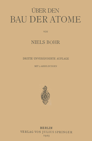 Über den Bau der Atome von Bohr,  Niels