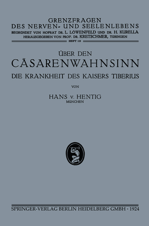 über den Cäsarenwahnsinn von von Hentig,  Hans