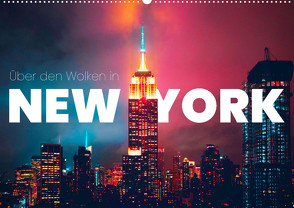 Über den Wolken in New York (Wandkalender 2024 DIN A2 quer), CALVENDO Monatskalender von Monkey,  Happy