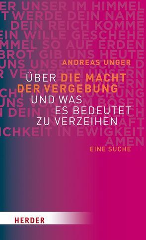 Vergebung von Unger,  Andreas